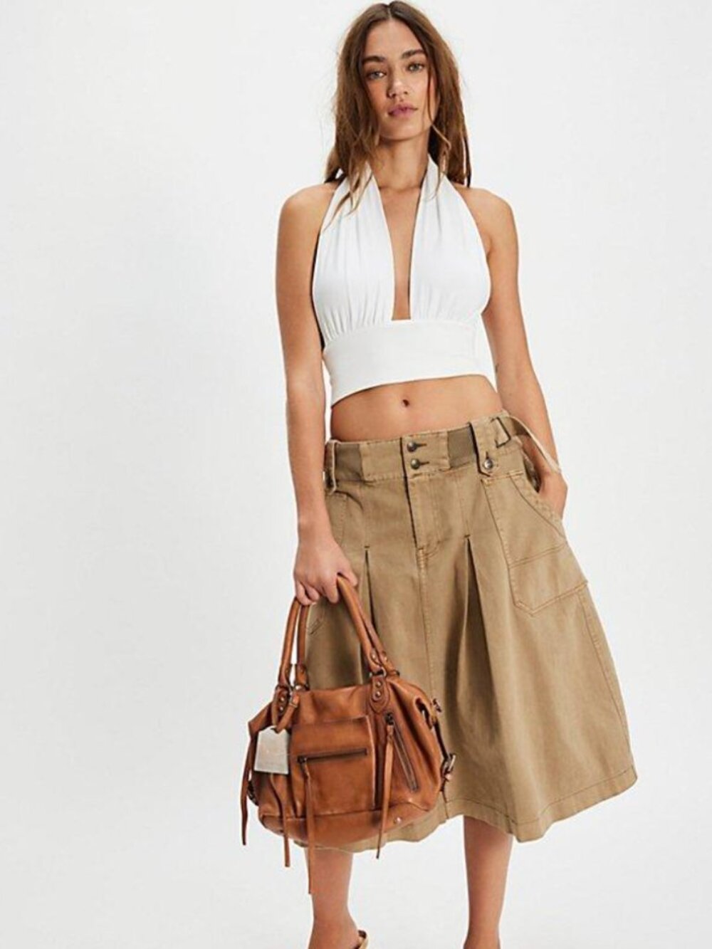 NWT Free People Sunday Sweetheart Midi Skirt - Picture 2 of 6